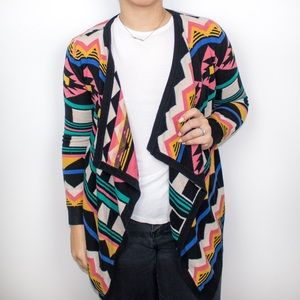 Colorful Geometric Cardigan